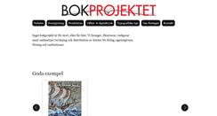 Desktop Screenshot of bokprojektet.se